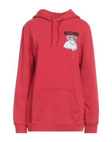 Moschino Couture Woman Sweatshirt Red Size 8 Cotton