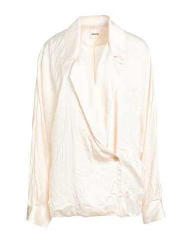 Khaite Woman Top Cream Size M Polyester In White
