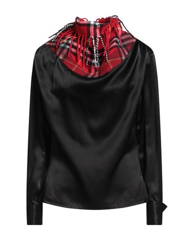 Burberry Prorsum Woman Top Black Size 8 Viscose, Wool, Paper