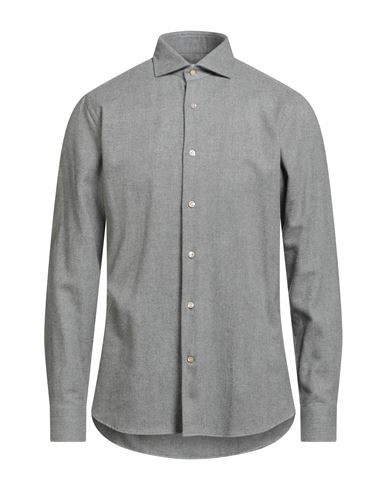 Guglielminotti Man Shirt Grey Size 15 ¾ Cotton In Gray