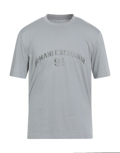Armani Exchange Man T-shirt Light Grey Size S Cotton
