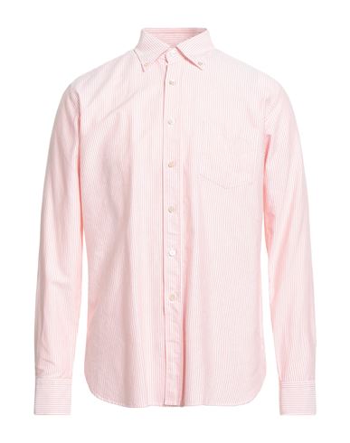 Alessandro Gherardi Man Shirt Orange Size 15 ¾ Cotton In Pink
