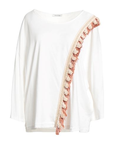 Susy-mix Susy Star By  Woman T-shirt White Size 3 Cotton