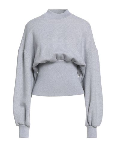 Palm Angels Woman Sweatshirt Light Grey Size Xs Cotton, Elastane, Polyester