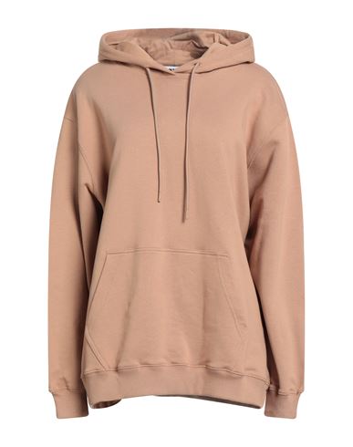 Msgm Woman Sweatshirt Camel Size Xl Cotton