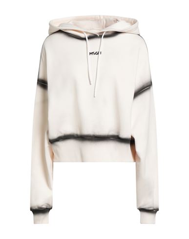 Msgm Woman Sweatshirt Slate Blue Size M Cotton