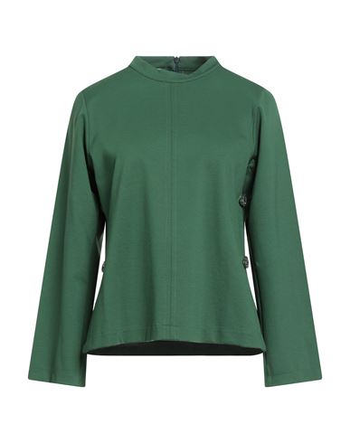 Mariuccia Woman Top Green Size S Viscose, Polyester, Elastane In Green