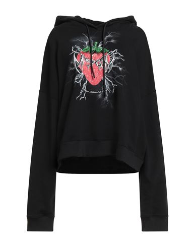 Msgm Woman Sweatshirt Black Size L Cotton
