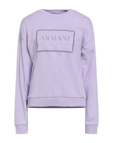 Armani Exchange Woman Sweatshirt Lilac Size M Cotton
