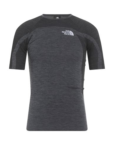 The North Face Man T-shirt Charcoal Size S Polypropylene, Polyester, Polyamide In Gray