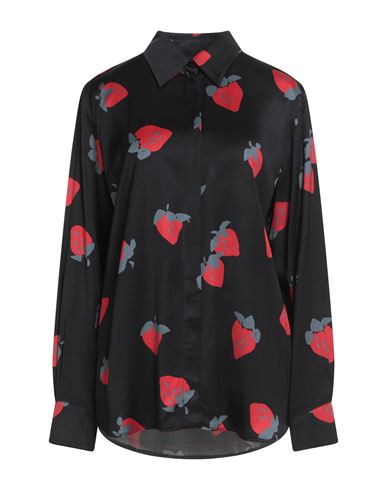 Msgm Woman Shirt Black Size 8 Viscose