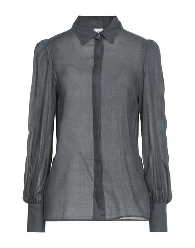 Eleventy Woman Shirt Lead Size 2 Modal, Cashmere In Gray