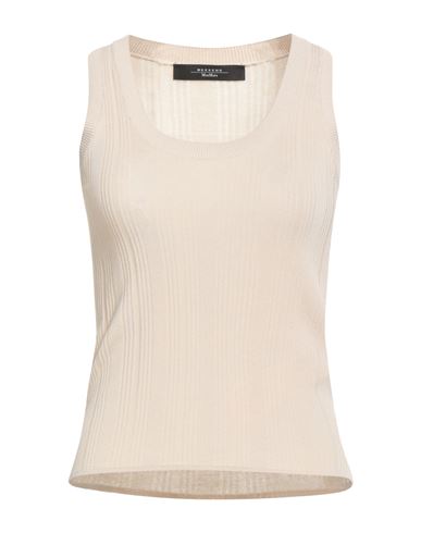 Weekend Max Mara Woman Tank Top Beige Size Xl Viscose, Polyamide In Neutral