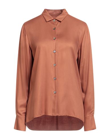 Robert Friedman Woman Shirt Tan Size Xl Viscose In Multi