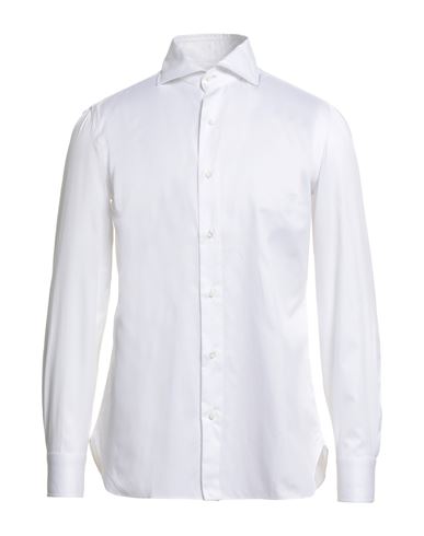 Luigi Borrelli Napoli Man Shirt White Size 14 Cotton In White