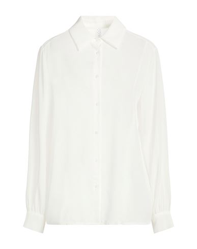 Zahjr Woman Shirt White Size L Polyester