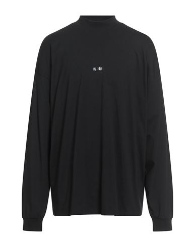 Msgm Man T-shirt Black Size Xl Cotton In Black