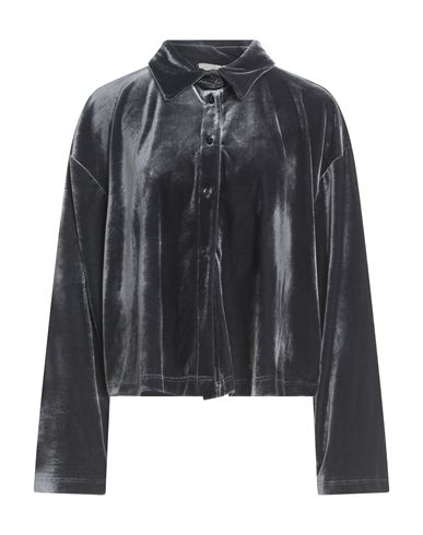 Haveone Woman Shirt Charcoal Size M Polyester, Elastane In Black