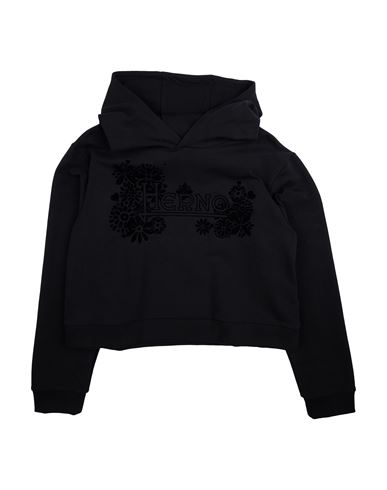 Herno Toddler Girl Sweatshirt Black Size 6 Cotton, Elastane In Black