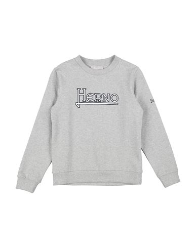 Herno Toddler Boy Sweatshirt Light Grey Size 6 Cotton, Elastane In Gray