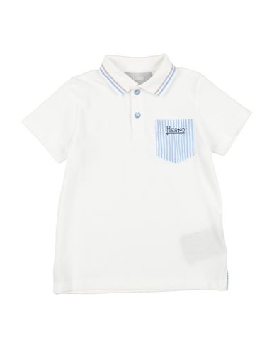 Herno Babies'  Toddler Boy Polo Shirt White Size 4 Cotton In Gold
