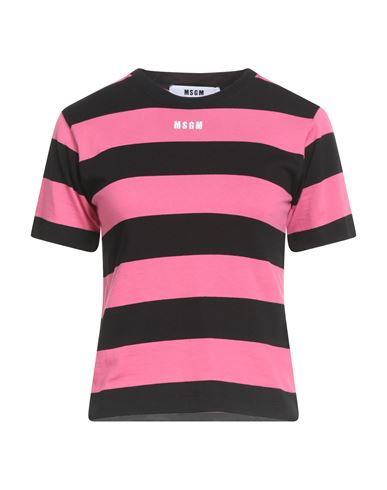 Msgm Woman T-shirt Fuchsia Size M Cotton