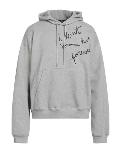 Msgm Tiago Alexandre X  Man Sweatshirt Light Grey Size Xl Cotton