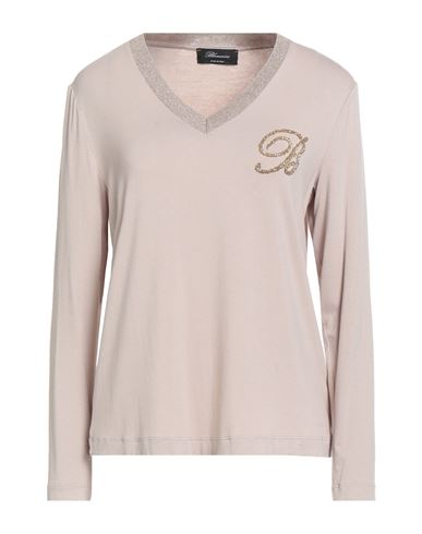 Blumarine Woman T-shirt Beige Size 12 Viscose, Elastane