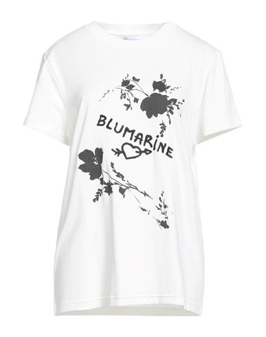 Blumarine Woman T-shirt Ivory Size 8 Cotton