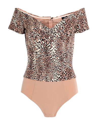Elisabetta Franchi Woman Bodysuit Blush Size 6 Polyamide, Elastane In Neutral