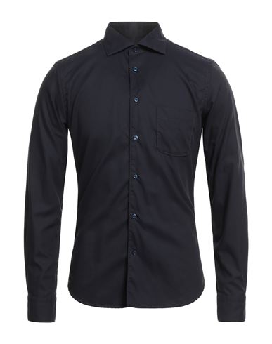 Borsa Man Shirt Midnight Blue Size 15 ¾ Cotton In Blue