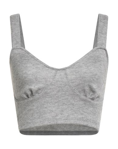 Haveone Woman Top Grey Size S Viscose, Polyester, Nylon In Gray