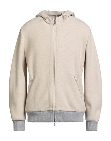 Eleventy Man Sweatshirt Beige Size 44 Wool, Cashmere, Polyamide In Sand