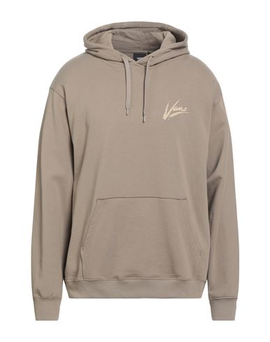 Vans Man Sweatshirt Beige Size L Cotton In Brown