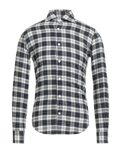 Eleventy Man Shirt Midnight Blue Size S Cotton