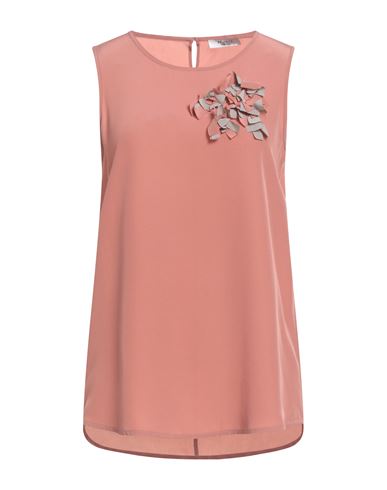Peserico Woman Top Antique Rose Size 6 Silk In Pink