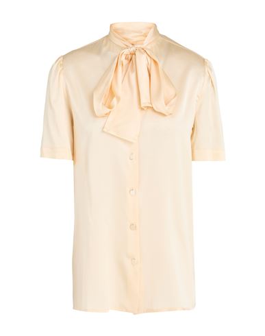 Lardini Woman Shirt Beige Size 8 Silk, Elastane In Neutral