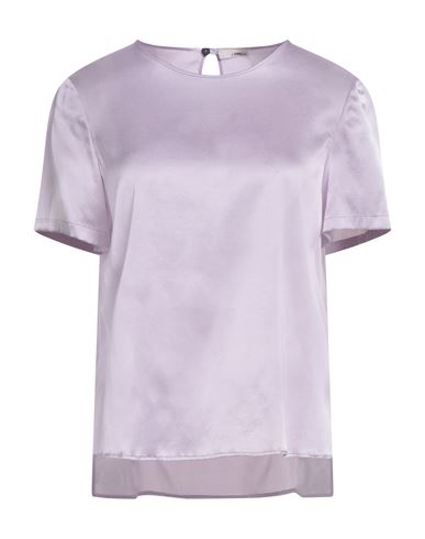 Lardini Woman Top Lilac Size 12 Silk, Elastane In Purple
