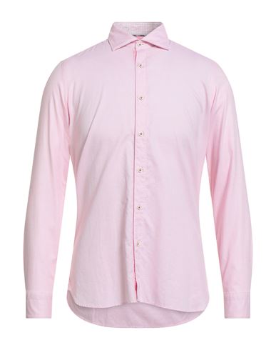 Carlo Pignatelli Man Shirt Pink Size 15 ¾ Cotton In Pink