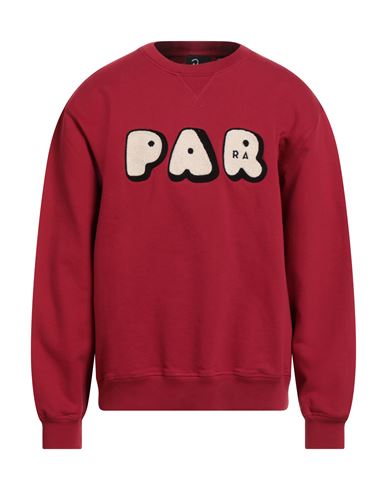 Parra Man Sweatshirt Red Size Xl Cotton In Red
