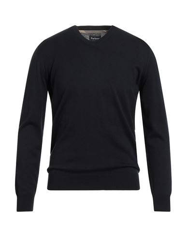 Barbour Man Sweater Navy Size M Cotton In Black