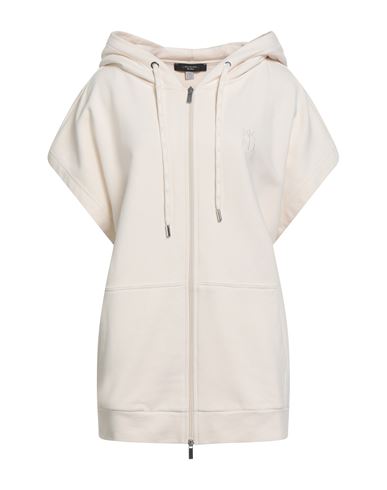 Weekend Max Mara Woman Sweatshirt Cream Size Xl Cotton In Neutral