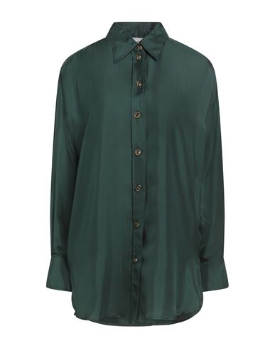 Zimmermann Relaxed Fit Shirt With Curved Hem In Green