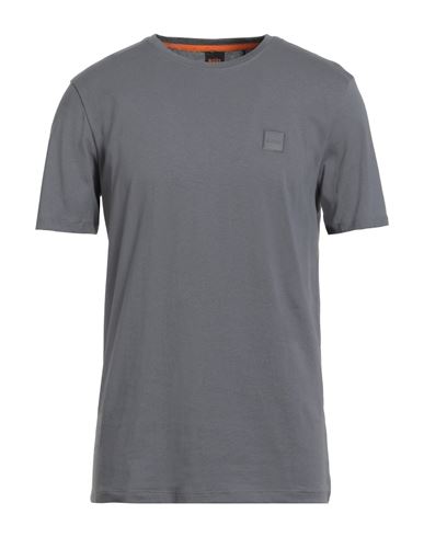 Hugo Boss Boss Man T-shirt Light Grey Size Xxl Cotton In Gray