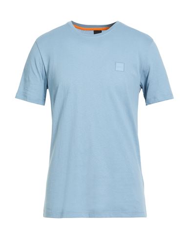 Hugo Boss Boss Man T-shirt Sky Blue Size Xxl Cotton In Blue