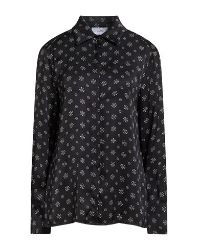 Soallure Woman Shirt Black Size 8 Viscose In Gray