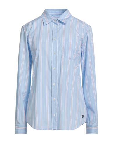 Weekend Max Mara Woman Shirt Sky Blue Size 12 Cotton In Blue