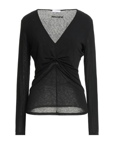Patrizia Pepe Woman Sweater Black Size 3 Viscose, Polyamide, Cashmere, Elastane In Black