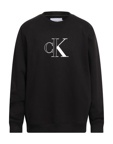 Calvin Klein Jeans Est.1978 Calvin Klein Jeans Man Sweatshirt Black Size Xxl Cotton, Polyester In Black