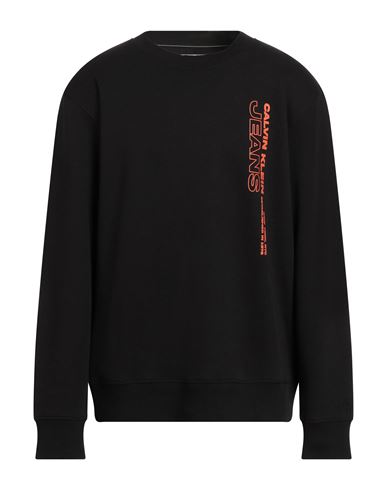 Calvin Klein Jeans Est.1978 Calvin Klein Jeans Man Sweatshirt Black Size Xxl Cotton, Polyester In Black